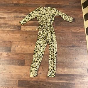 Crewcuts cheetah print jumpsuit